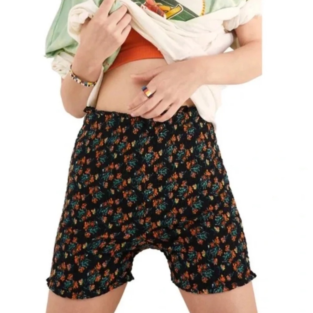 Free People smocked high waisted shorts